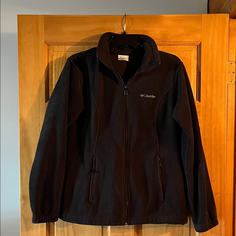 Columbia Black Zip-Up Fleece Jacket